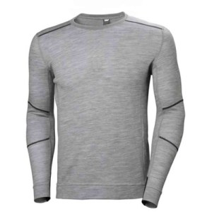 Aluspaita Helly Hansen Lifa Merino Crewneck; M; harmaa