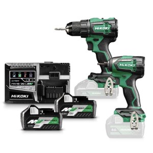 Työkalusarja Hikoki KC18DEWAZ (DS18DE + WH18DE); 18 V; 2x5,0 Ah akku