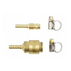 Pikaliitin  Hogert HT4R821; 1/4' + Kiinnitysrengas