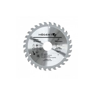 Katkaisuterä puulle Hogert HT6D773; 160x30 mm; Z18
