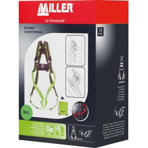 Turvavaljaat Honeywell Duraflex; M/L kaksi kiinnityskohtaa