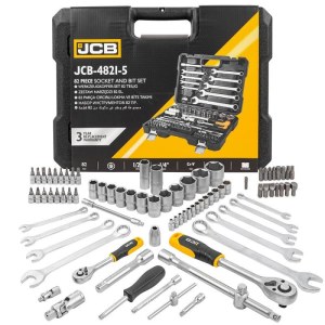 Työkalusarja  JCB 4821-5; 1/4''; 1/2''; 82 kpl.