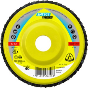 Lamellihiomalaikka  Klingspor 321678; 125x22,23 mm; G80; 10 kpl.