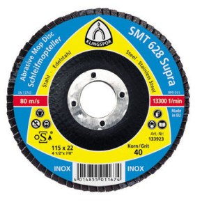 Lamellihiomalaikka  Klingspor 322799; 125x22,23 mm; G80; 10 kpl.