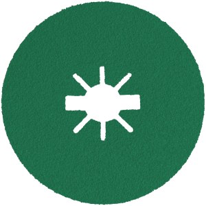 Hiomapaperi kulmahiomakoneelle Klingspor; FS 966 ACT; 115x22 mm; S/50 X-LOCK; K40; 25 kpl.