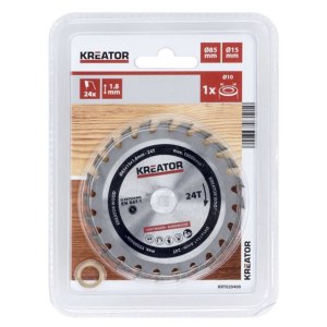 Katkaisuterä puulle Kreator KRT020400; 85x1,8x15 mm; Z24