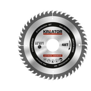 Katkaisulaikka Kreator KRT020409; 160x30 mm; Z48; 20°