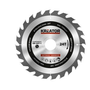 Katkaisulaikka Kreator KRT020414; 185x30 mm; Z24; 20°