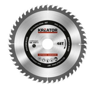 Katkaisulaikka Kreator KRT020421; 210x30 mm; Z48; 20°