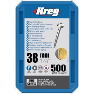 Puuruuvi Kreg SPS-F150; Pan Head; 1,50''; 38 mm; 500 kpl.