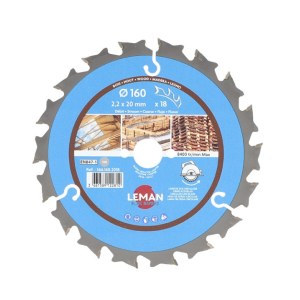 Katkaisuterä puulle LEMAN F366.160.2018; 160x20x2,2 mm