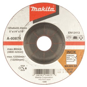 Hiomalaikka Makita WA36N; 125x6 mm