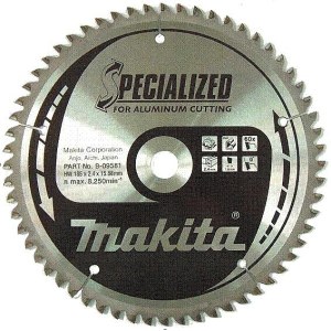 Pöyrösahantetä alumiinille Makita SPECIALIZED; 185x2,4x15,8 mm; Z60; 0°