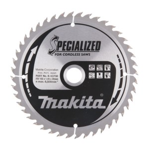 Katkaisuterä puulle Makita; 165x2x20,0 mm; Z44; 18°