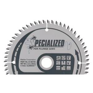 Katkaisuterä puulle Makita; 165x2x20,0 mm; Z60; 5°