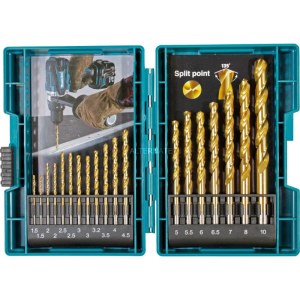 Metalliporanteräsarja Makita B-67795; 19 kpl.