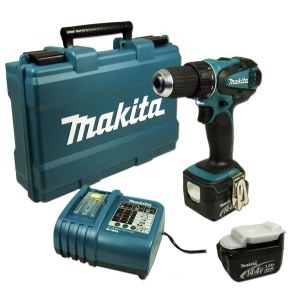 Pora/ruuvinväännin Makita BDF446RFE; 14,4 V; 2x3,0 Ah akku