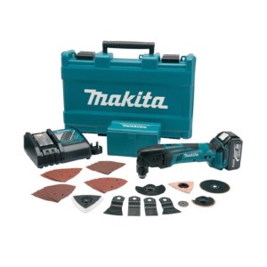 Monitoimityökalu Makita BTM50RFEX3; 18 V; 2x3,0 Ah akku + 43 tarviketta