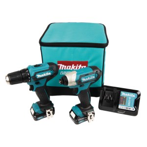 Työkalusarja Makita CLX224A (DF333D + TD110D); 12 V; 2x2,0 Ah akku
