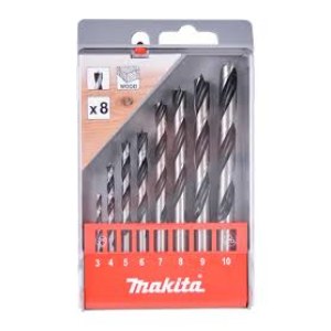 Puuporanteräsarja Makita D-57227; 3-10 mm; 8 kpl.