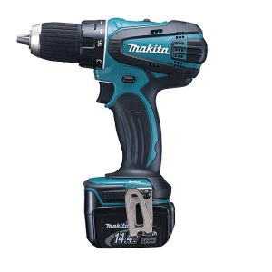 Pora/ruuvinväännin Makita DDF446RFJ; 14,4 V; 2x3,0 Ah akku
