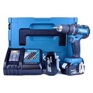 Pora/ruuvinväännin Makita DDF480RMJ; 18 V; 2x4,0 Ah akku