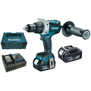 Pora/ruuvinväännin Makita DDF481RTJ; 18 V; 2x5,0 Ah akku