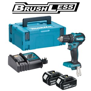 Pora/ruuvinväännin Makita DDF483RTJ; 18 V; 2x5,0 Ah akku