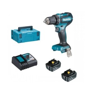 Pora/ruuvinväännin Makita DDF485RTJ+; 18 V; 2x5,0 Ah akku
