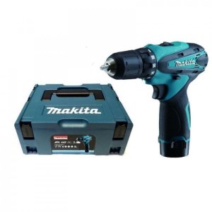 Pora/ruuvinväännin Makita DF330DWJ; 10,8 V; 2x1,3 Ah akku