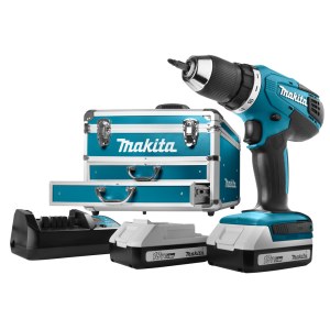 Pora/ruuvinväännin Makita DF457DWEX6; 18 V; 2x1,3 Ah Akku (G-sarja)