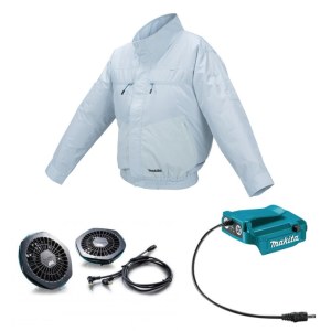 Tuulettava takki Makita DFJ206Z2XL; 12/14,4/18 V; 2XL; (ilman akkua ja laturia)