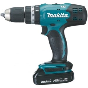 Iskupora / ruuvinväännin Makita DHP453SYE; 18 V; 2x1,5 Ah akku