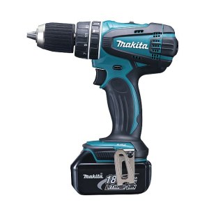 Iskupora / ruuvinväännin Makita DHP456RFJ; 18 V; 2x3,0 Ah akku