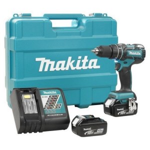 Iskupora / ruuvinväännin Makita DHP480RME; 18 V; 2x4,0 Ah akku
