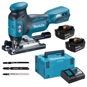 Akkupistosaha Makita DJV181RFJ; 18 V; 2x3,0 Ah akku