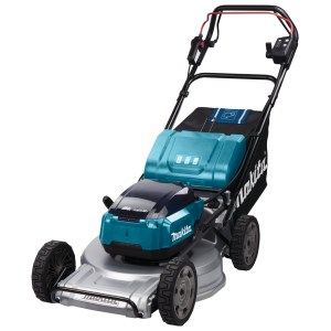 Akkukäyttöinen ruohonleikkuri itsevetävä Makita DLM533PT4; 2x18 V; 4x5,0 Ah akku