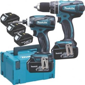 Työkalusarja  Makita DLX2012JX1 (DHP456 + DTD146); 18 V; 3x3,0 Ah akku