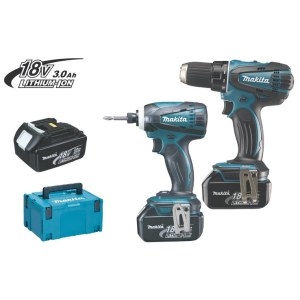 Työkalusarja  Makita DLX2014JX (DDF456 + DTD146); 18 V; 3x3,0 Ah akku