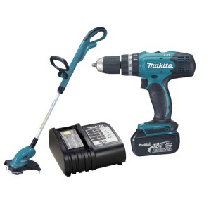 Työkalusarja Makita DLX2114S (DHP453Z + DUR181Z); 18V; 1x3,0 Ah akku