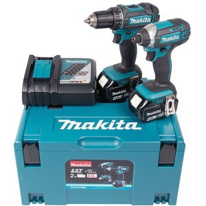Työkalusarja Makita DLX2127MJ (DDF482 + DTD152); 18 V; 2x4,0 Ah akku