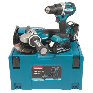 Työkalusarja Makita DLX2190TJ (DDF484Z + DGA504Z); 18 V; 2x5,0 Ah akku
