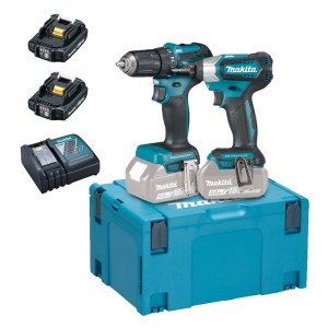 Työkalusarja Makita DLX2220AJ (DDF483 + DTD155); 18 V; 2x2,0 Ah akku
