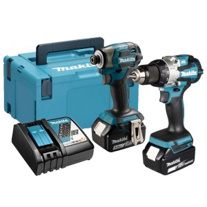 Työkalusarja Makita DLX2527TJ (DDF489 + DTD173); 18 V; 2x5,0 Ah akku