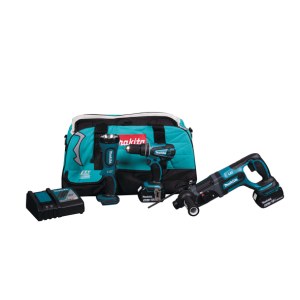 Työkalusarja Makita DLX3008M (DHP456 + DHR241 + DML185); 18 V; 2x4,0 Ah akku
