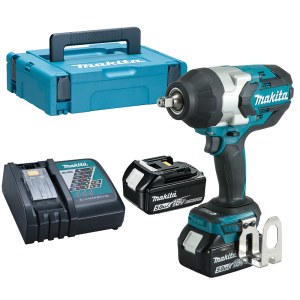 Iskumutterinväännin Makita DTW1002RTJ; 18 V; 2x5,0 Ah akku