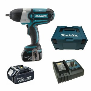 Iskumutterinväännin Makita DTW450RTJ; 18 V; 2x5,0 Ah akku