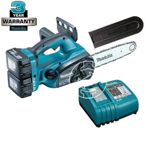 Ketjusaha Makita DUC252RF2; 36 V; 2x3,0 Ah akku; 25 cm laippa