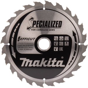 Katkaisuterä puulle Makita Specialized; 235x2,2x30 mmT24; 20°