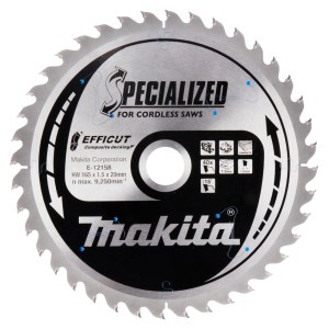 Katkaisulaikka Makita E-12158 TCT; 165x1,5x20 mm; T40; 15°
